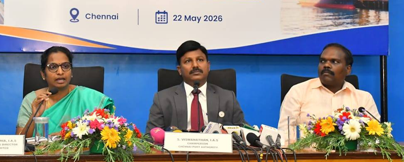 Press Meet brings together leadership from Chennai Port Authority and Kamarajar Port Ltd